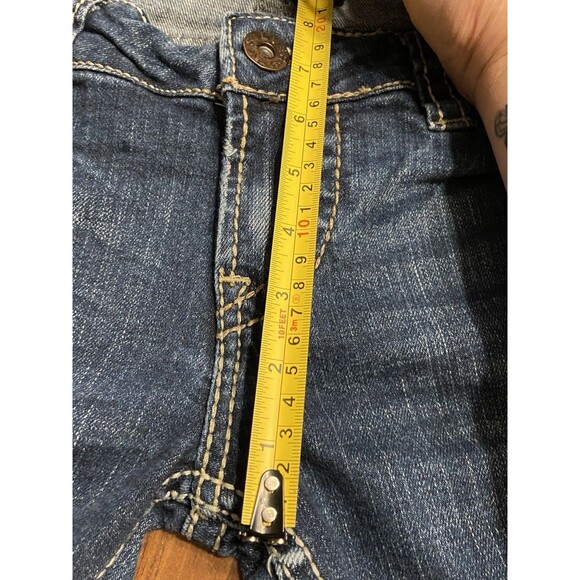 Silver Jeans Frances 18" Boot Womens Size 30W/33L Y2K Dark Wash Thick Stitched - Picture 12 of 16